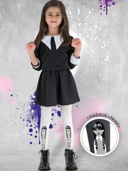 Lányok Halloween harisnyája FEKETE