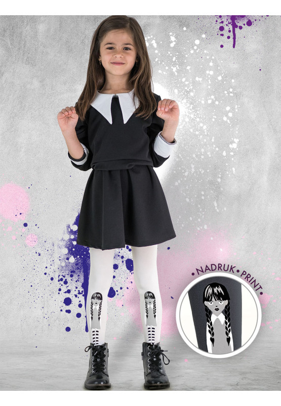 Lányok Halloween harisnyája FEKETE